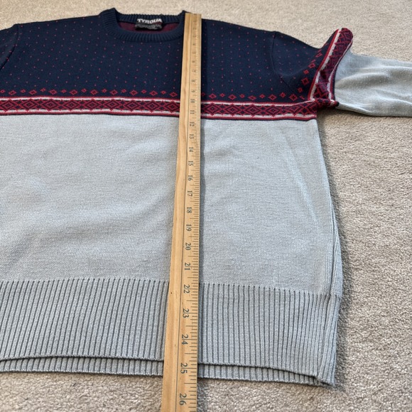 Vintage Tyrolia By Head Knit Sweater Sz Large Wool Acrylic Nordic - Picture 6 of 9
